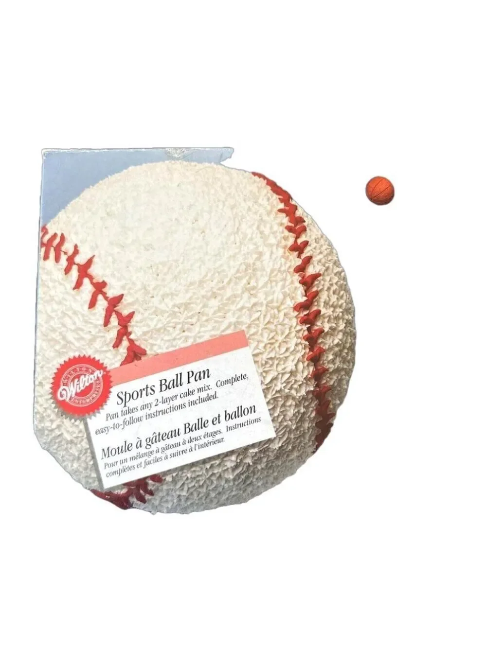 New Wilton Sport Ball 3D Cake Pan. Basketball, Baseball , Soccer